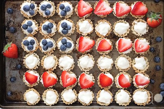 Mini Flag Berry Tarts