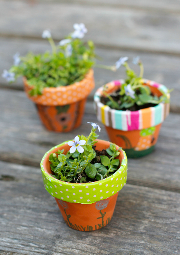Mini Flower Pots for a Fairy Garden