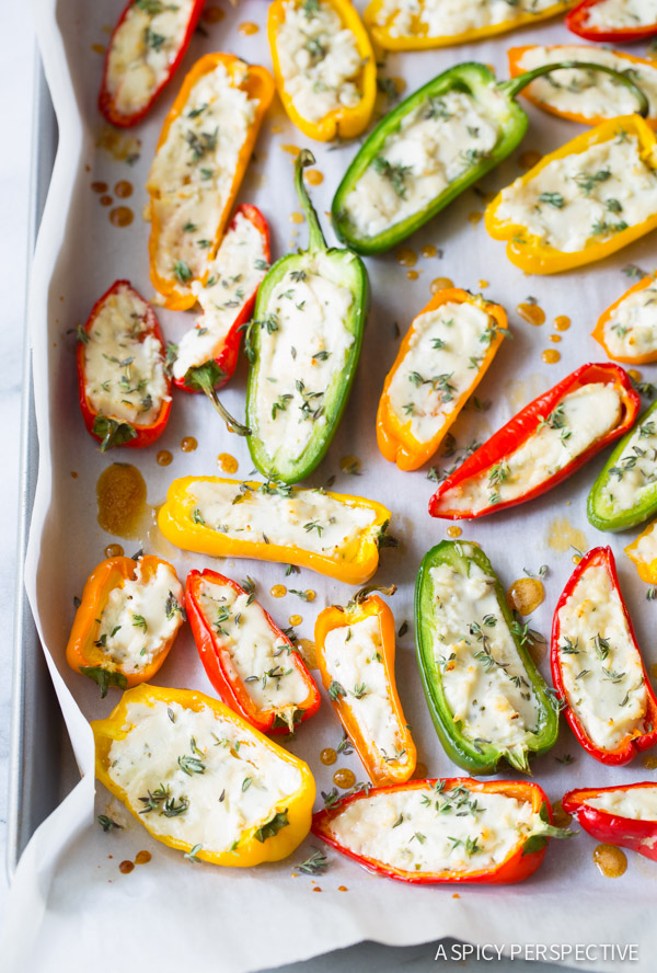 3-Ingredient Mini Stuffed Peppers