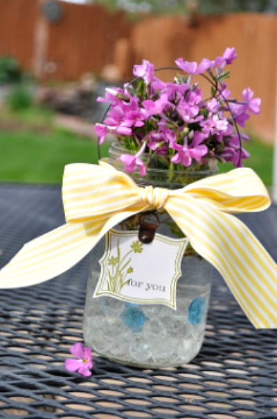 Mother's Day Mason Jar Vase