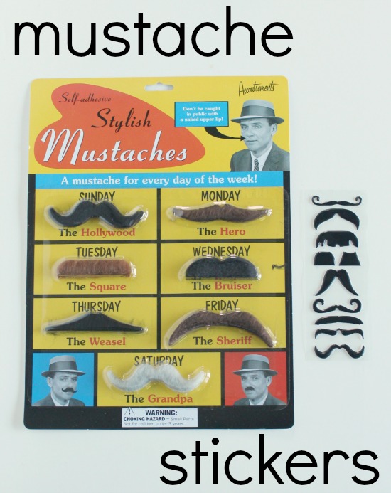 Mustache Stickers 