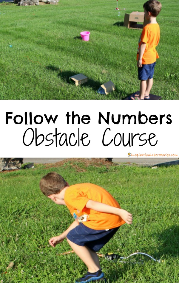 Follow the Numbers Obstacle Course