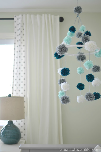 DIY Pom Pom Mobile