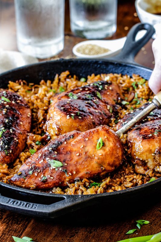 One Pot Teriyaki Chicken and Pineapple Rice