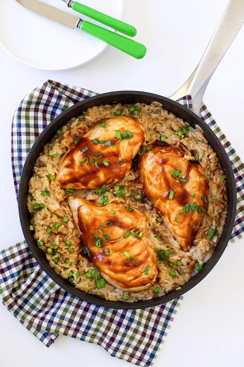One Pot Teriyaki Chicken and Rice Recipe
