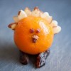 Orange Turkey Thanksgiving Table Favors