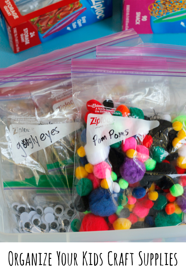 Organizing Your Kids Craft Supplies