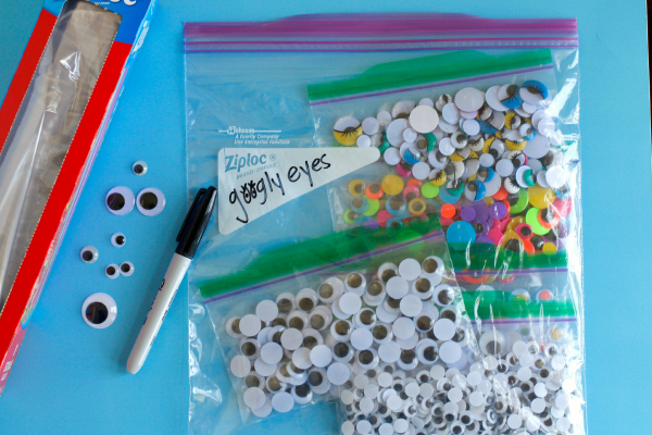 Organizing and Storing Kids Craft Supplies