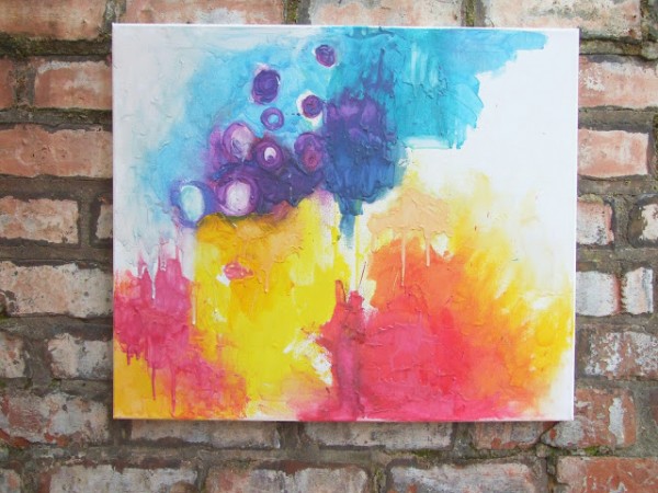 Painting with Melted Crayons