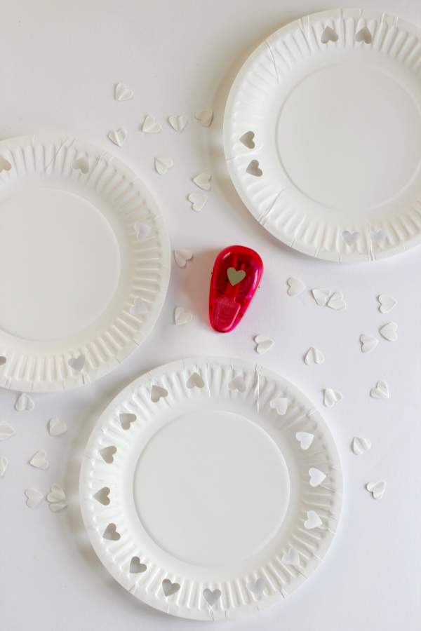 Paper Heart Punching Plates for Valentine's Day