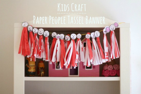 Paper People Tassel Banner makeandtakes.com