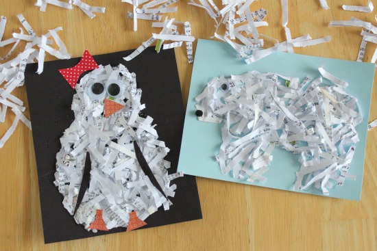 Paper Shredded Glitter Pictures