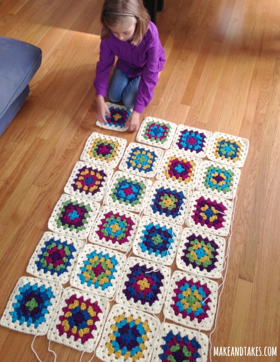 Patching up Granny Square Blanket