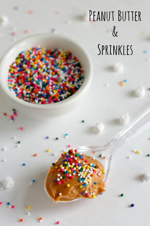 Peanut Butter and Sprinkles Spoons
