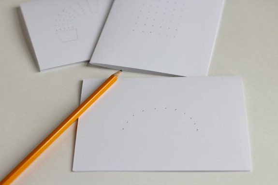 Pencil Dots for Rainbow Puffy Paint Cards