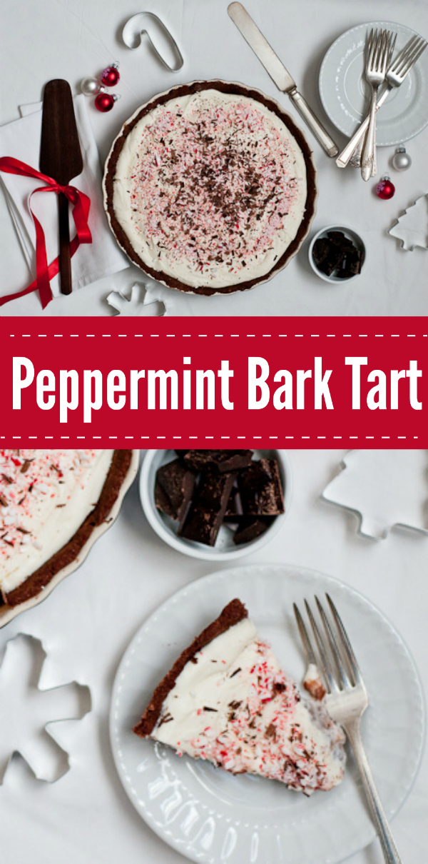 Peppermint Bark Tart