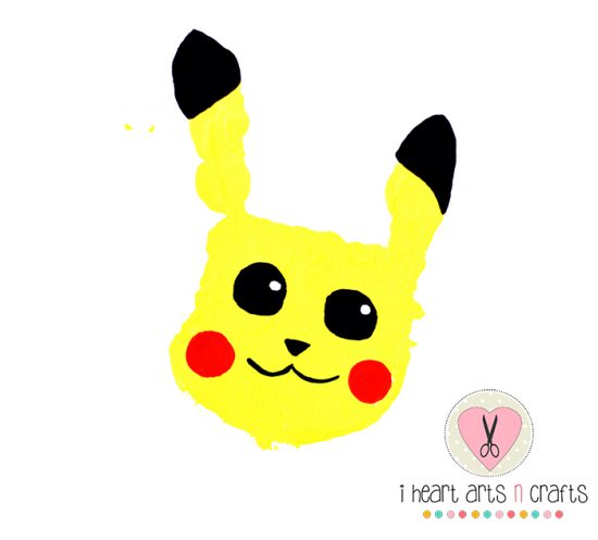 Pikachu Handprint Craft