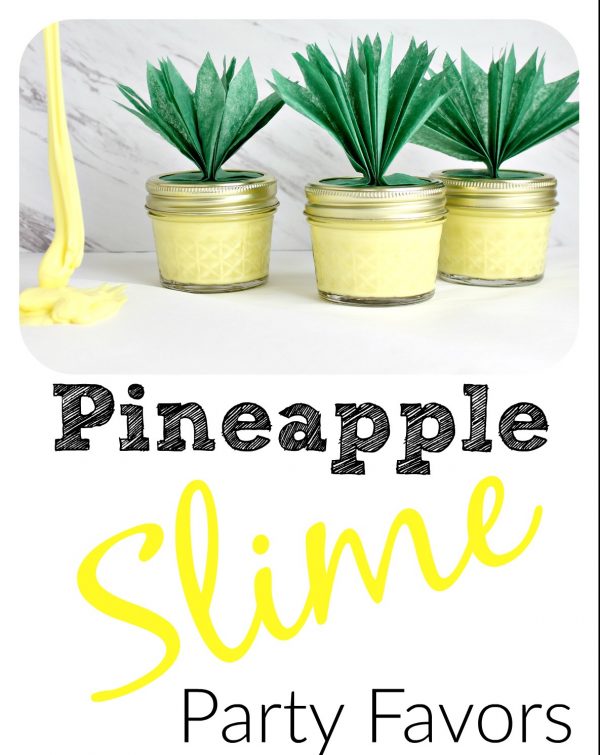 Pineapple Slime Party Favor
