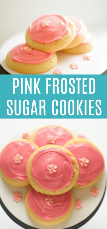 Pink Frosted Sugar Cookies YUM