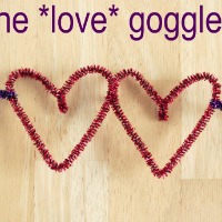 Pipe Cleaner Heart Goggles
