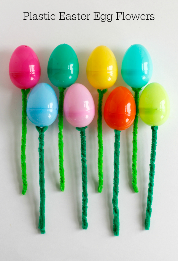 Plastic Easter Egg Flowers