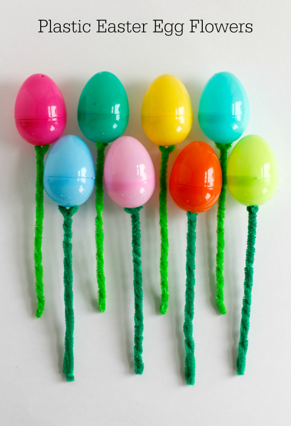 Plastic Easter Egg Flowers to Craft