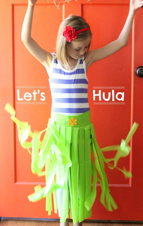 Plastic Tablecloth DIY Hula Skirts