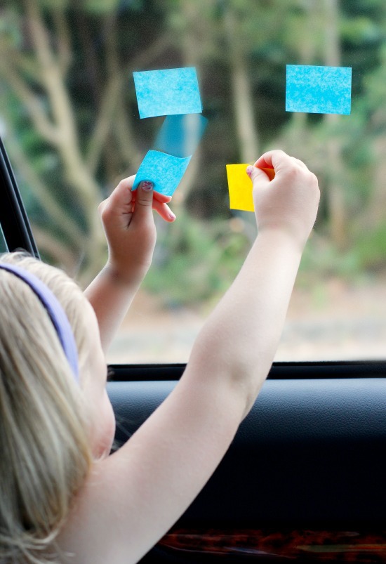 Playing with Sticky Notes in the Car