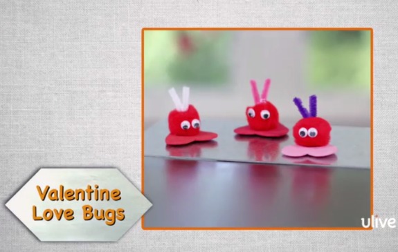 Valentine Pom Pom Love Bugs