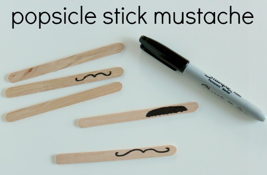 Popsicle Stick Mustache 