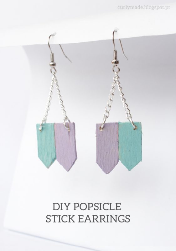 DIY Popsicle Stick Earrings