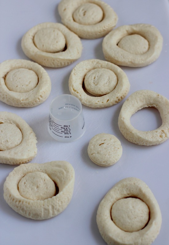 Prepping Semi Homemade Donuts for Cooking