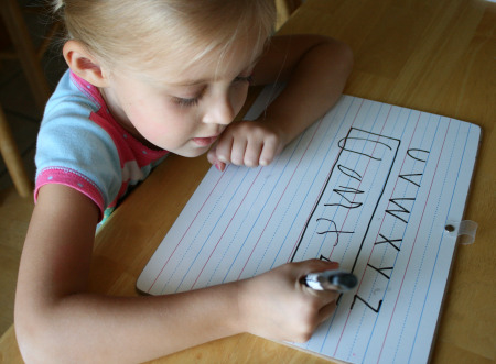 Preschool Writing Letters