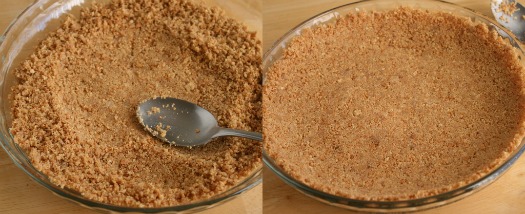 Pressing Homemade Graham Cracker Crust