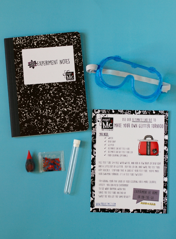 Project MC2 Glitter Tornado Supplies