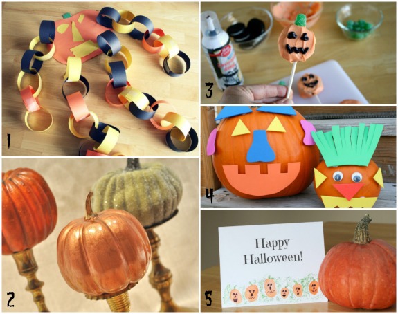 Pumpkin Halloween Crafts makeandtakes.com