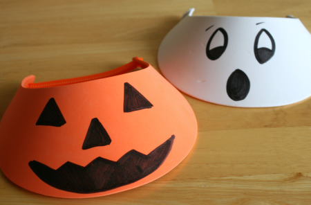 Pumpkin and Ghost Foam Hats