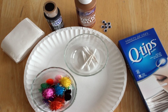 Q-tip Spider Craft Supplies Q-tip Spider Craft Supplies