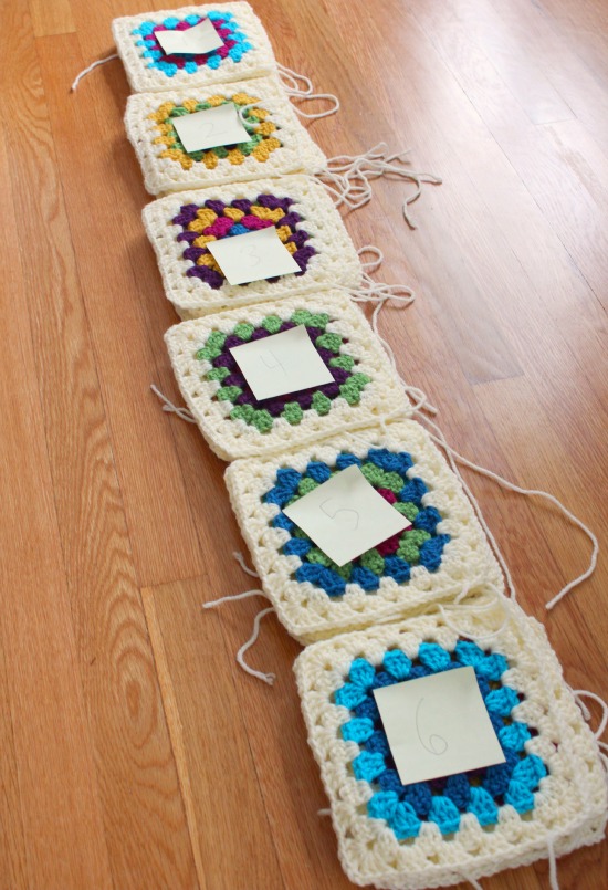 Quilting a Crochet Granny Blanket