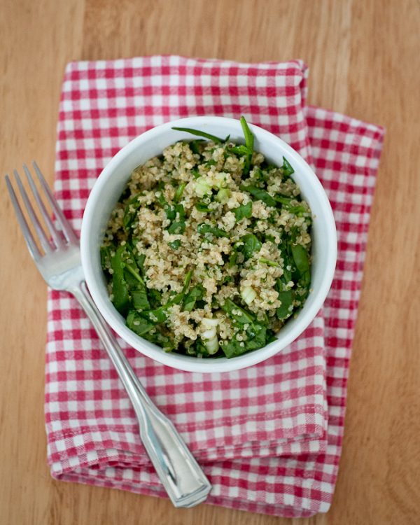 Quinoa Salad with Spinach