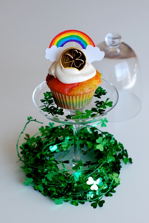 Rainbow St. Patrick's Day Cupcake Topper