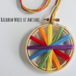 Rainbow Thread Embroidery