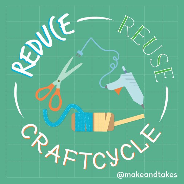 Reduce Reuse Craftcycle for Earth Day @makeandtakes