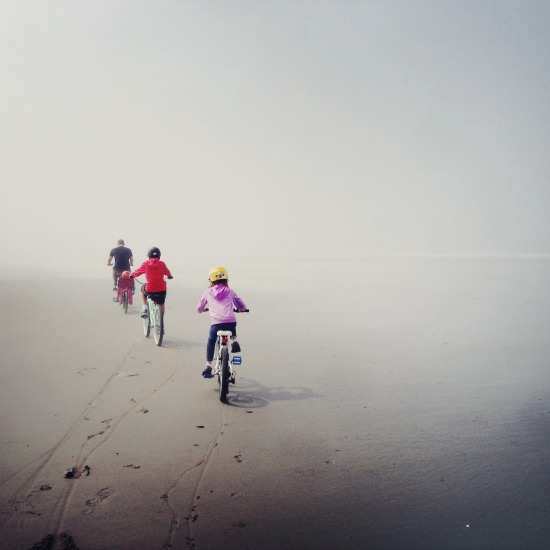 Riding Bikes on the Beach