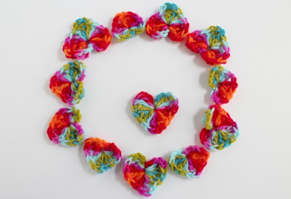 Ring of Crochet Hearts