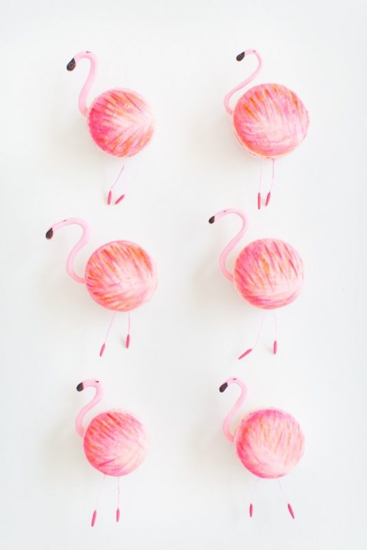 DIY Flamingo Macarons