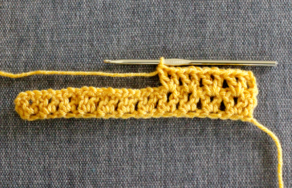 Row 2 for an Infinity Scarf Pattern