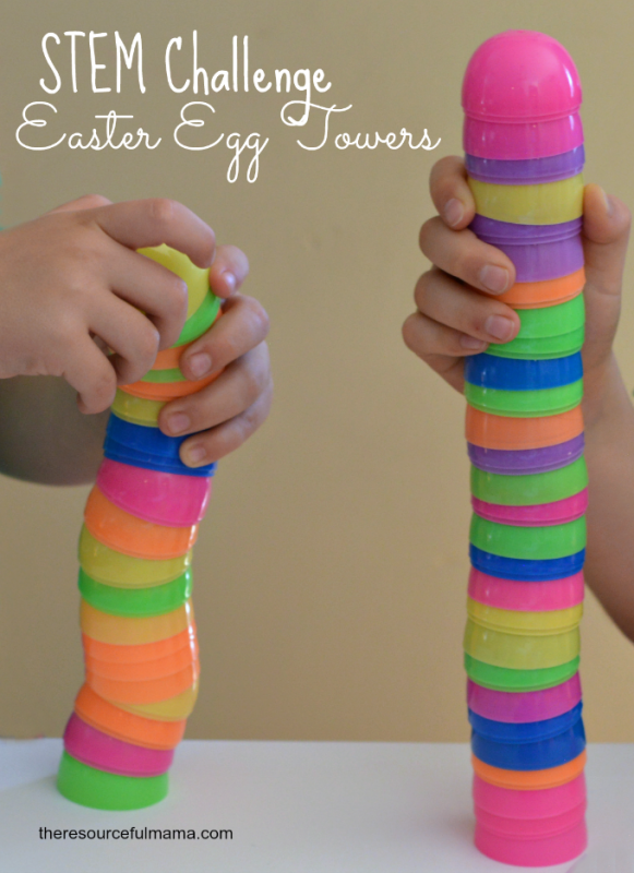 Plastic Easter Egg Towers
