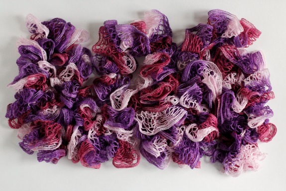Scarf Crochet Pattern with Ruffles Yarn