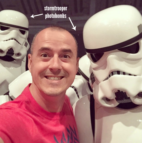 Selfies with Stromtroopers at Disney World